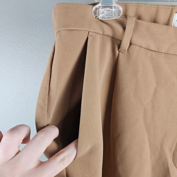 Abercrombie Tailored Relaxed Straight Leg Crossover Waist Pant Size 14 - Picture 4 of 9